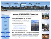Tablet Screenshot of essential-new-york-city-guide.com
